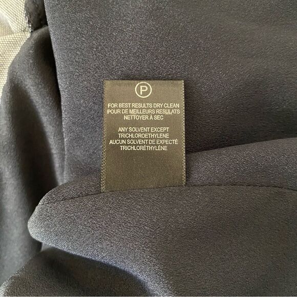 Halston Heritage Stretch Dark Denim Faux Wrap Sleeveless Bodycon Mini Dress Sz 4 - Picture 14 of 16